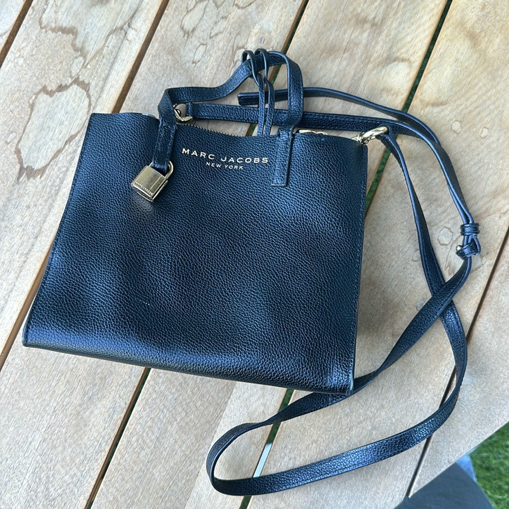 Mac Jacobs Mini Grind Calfskin Square Bag Crossbody Handbag Tote